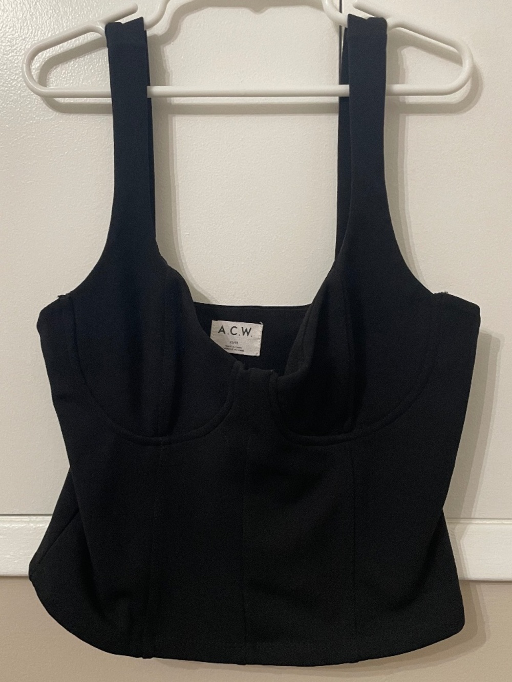 A.C.W. Bustier Tank Top | size XS